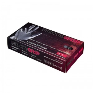 Warrior Protects DWGL060 Powder-Free Industrial Hygiene Gloves (Black)